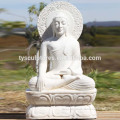 Oriental outdoor life size marble Buddha Statue for garden decoration